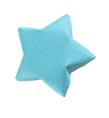 Blue paper star